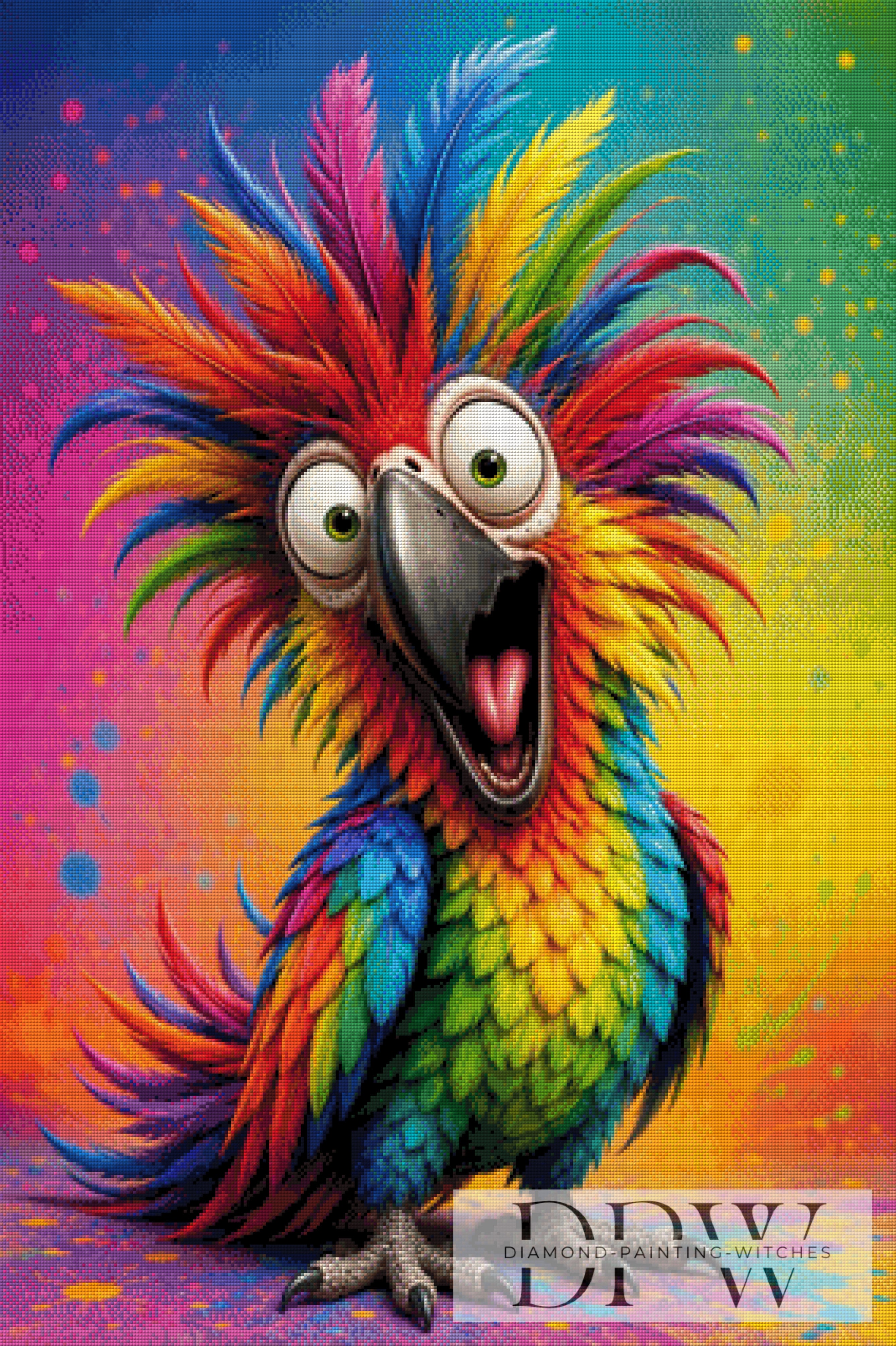 Bunter Vogel by JeMaAiArt mit 360 Farben