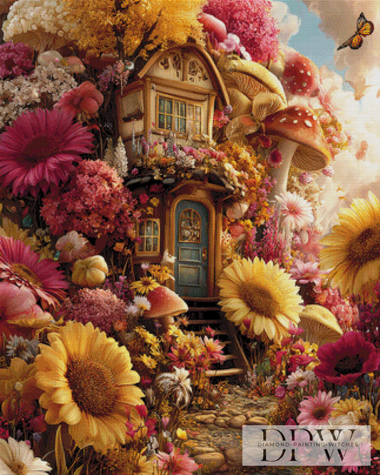 Herbsthaus by Lisa Morgan 80x100cm mit 260 Farben DPW-760
