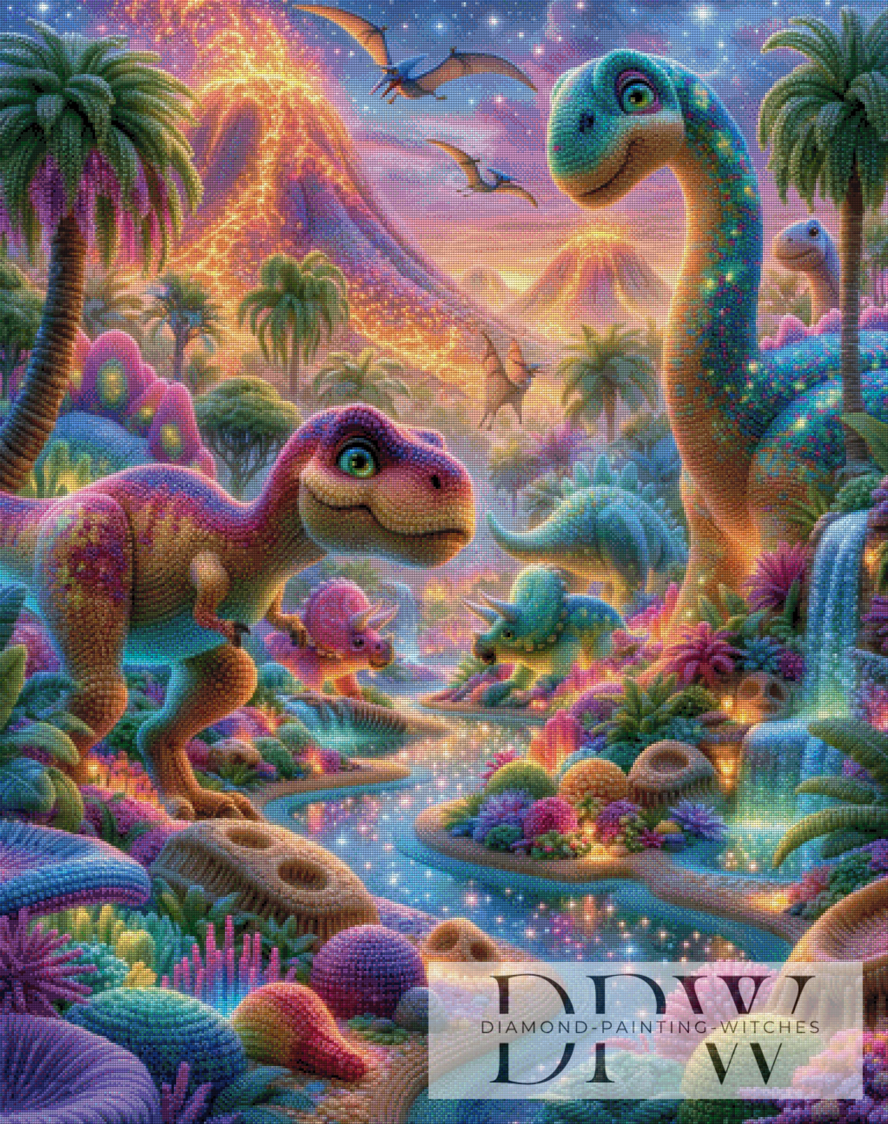Die Dinos sind los by Elly_A.I  mit 380 Farben