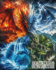 Drache der Elemente by theA.art mit 300 Farben