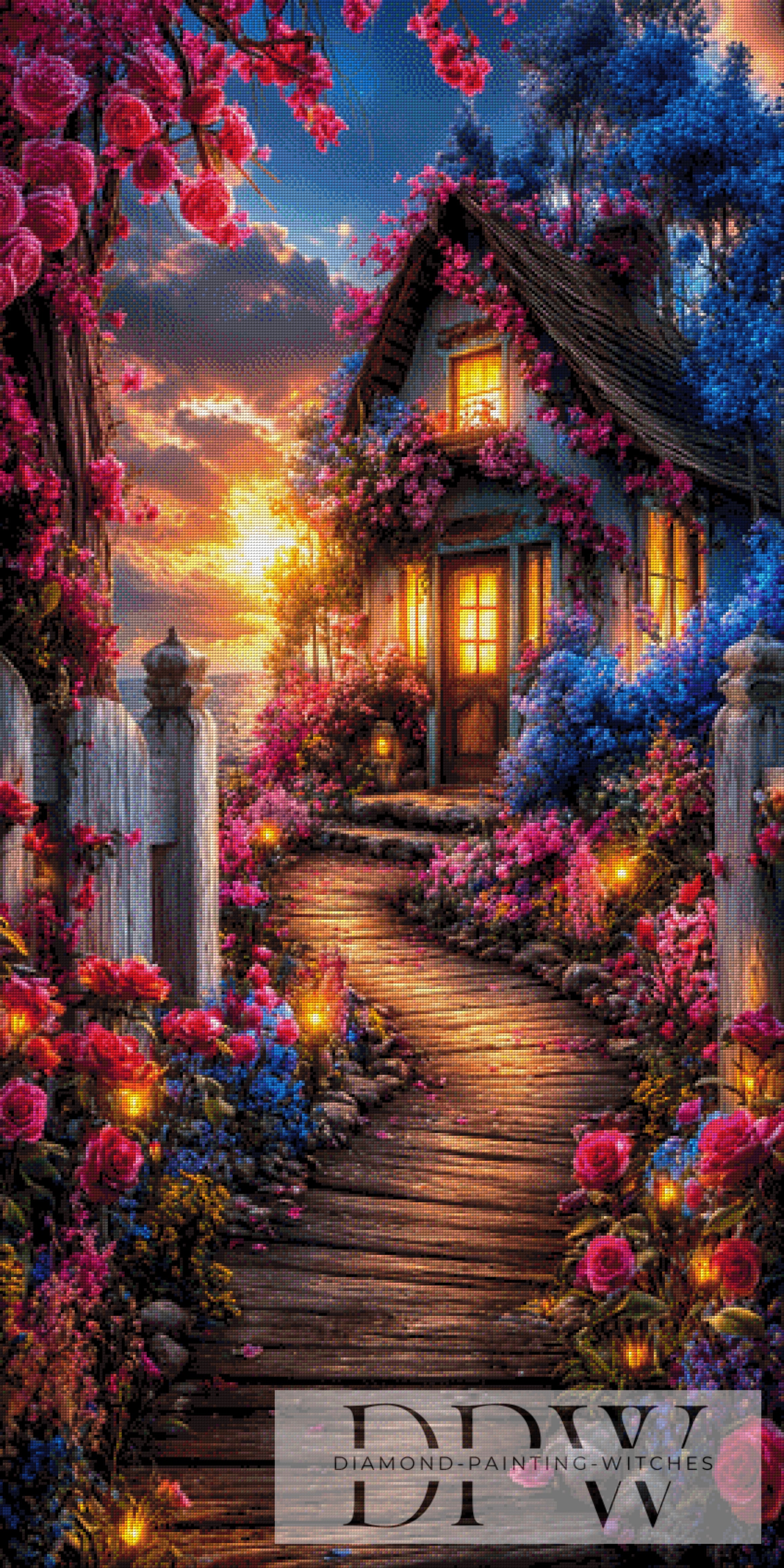 Blumen-Cottage by ellufija mit 320 Farben
