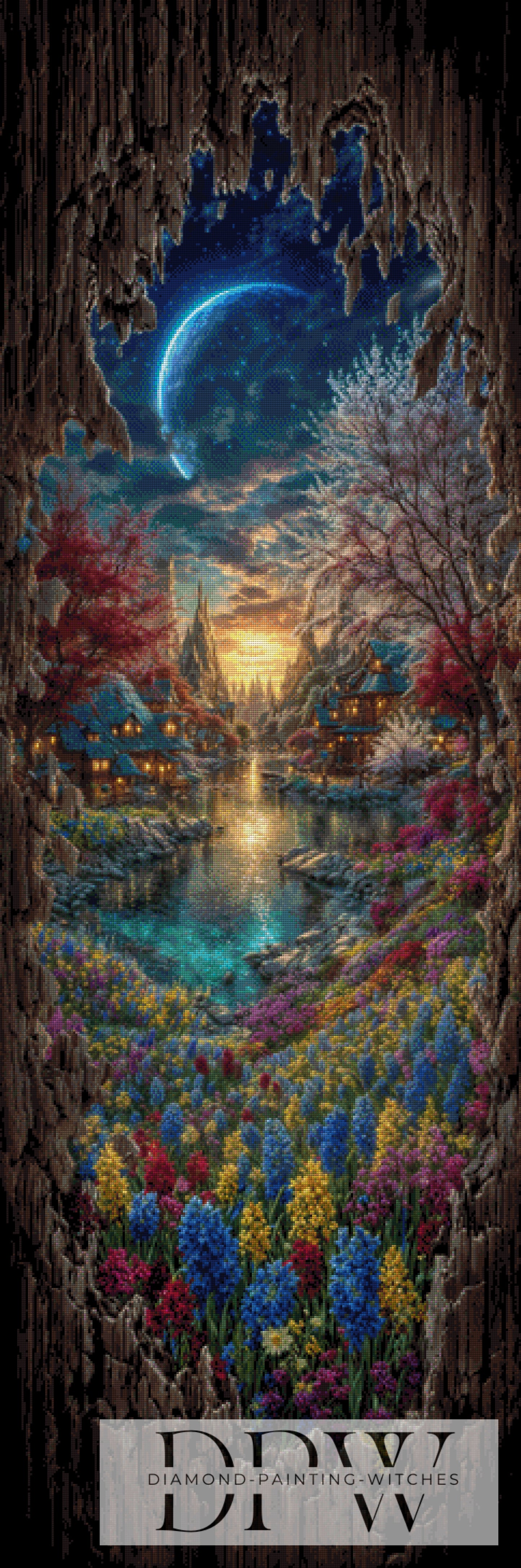 Dreamland in a hole by Pixxel Pics 60x180cm mit 230 Farben DPW-773