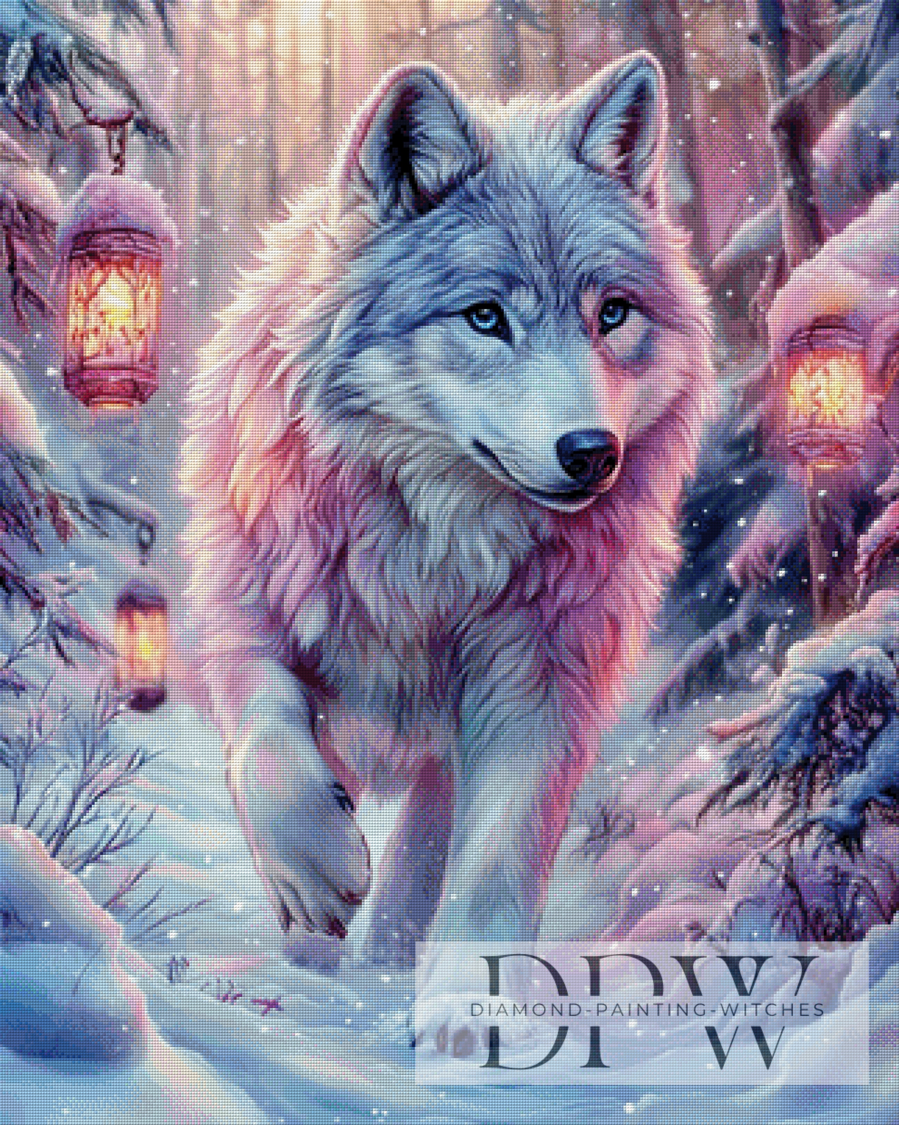 Eisiger Wolf by Elly_A.I mit 190 Farben
