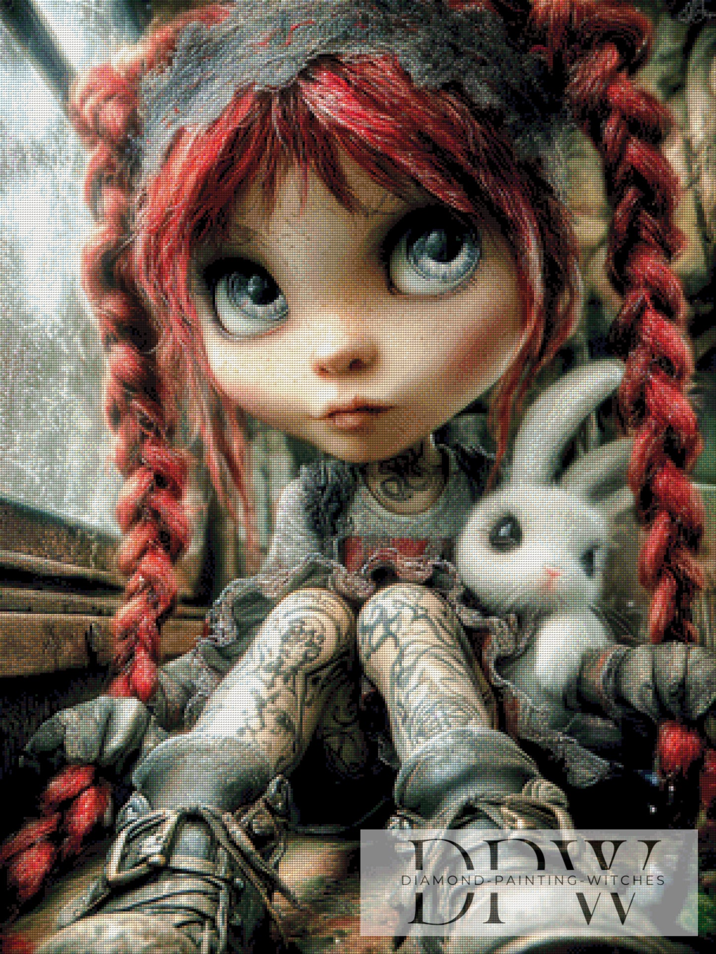 Darleen und Bunny by Casalla Vendetta 75x100cm mit 230 Farben DPW-778