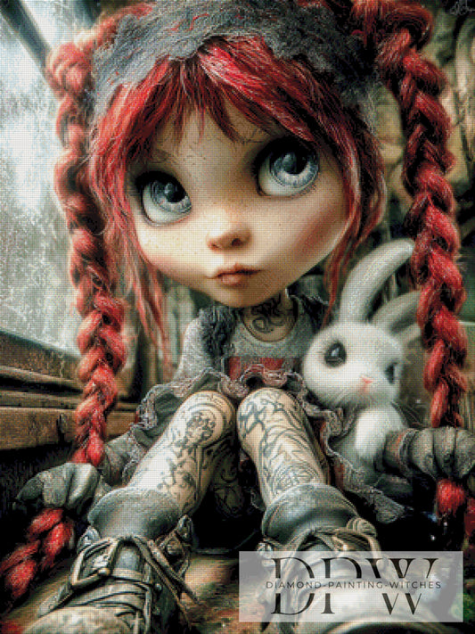 Darleen und Bunny by Casalla Vendetta 75x100cm mit 230 Farben DPW-778
