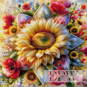 Blumen-Mandala by CleoDora mit 380 Farben