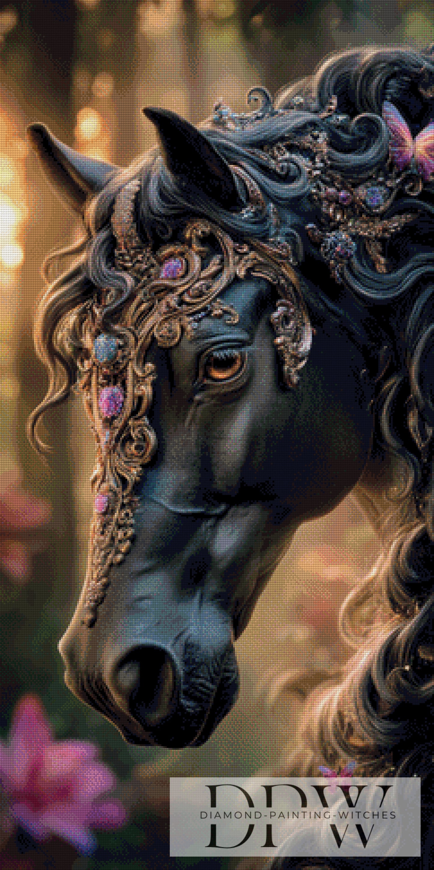 Black Beauty by Casalla Vendetta 60x120cm mit 190 Farben DPW-784