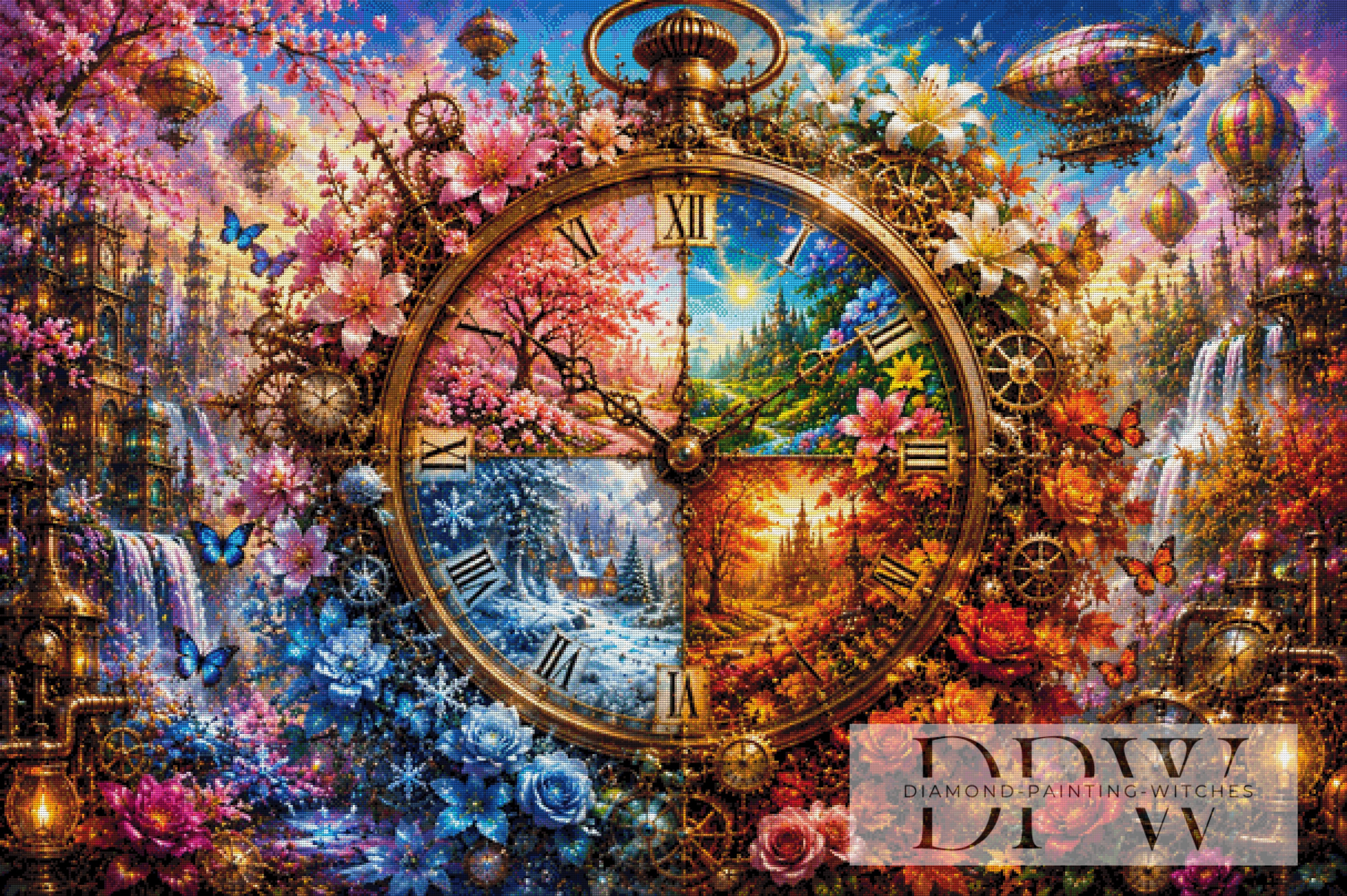 Steampunk Jahreszeiten by theA.art mit 447 Farben