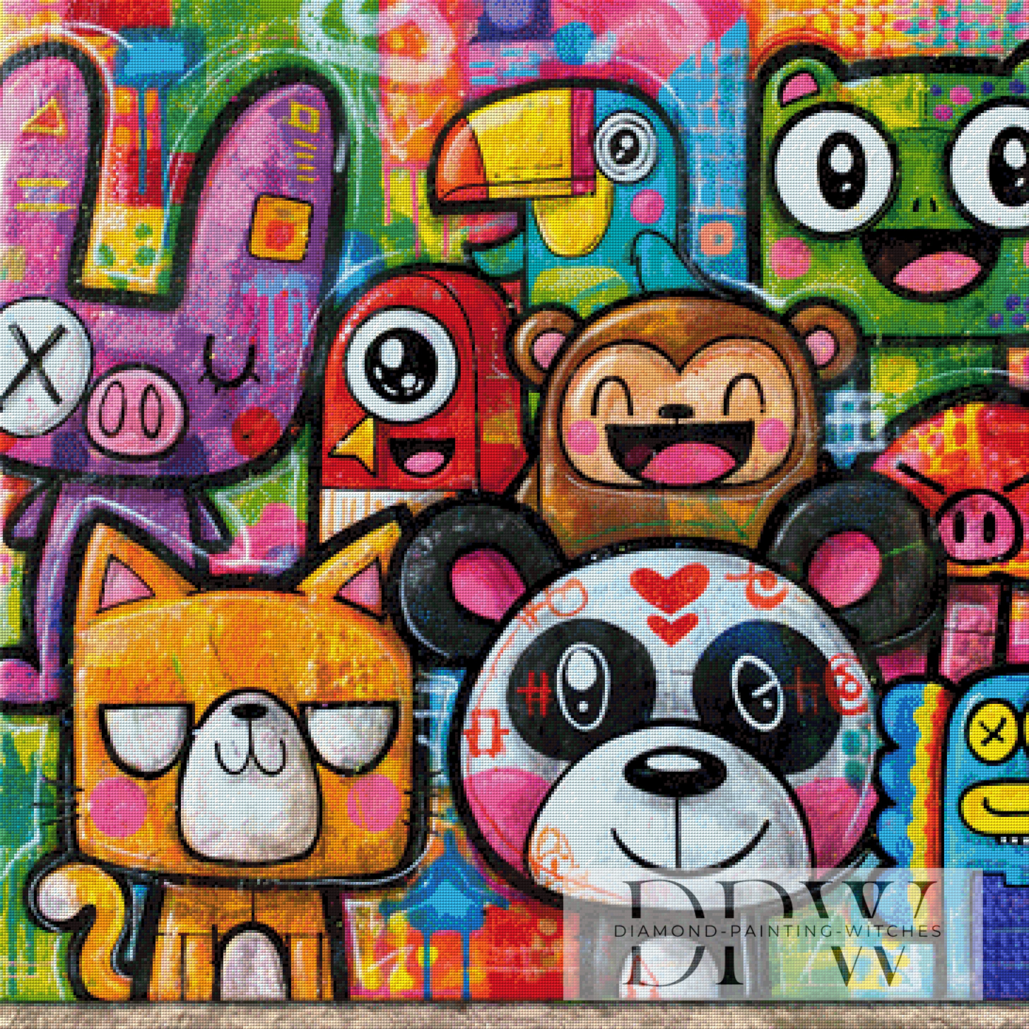 Bunte Bande by Lisa Morgan mit 447 Farben