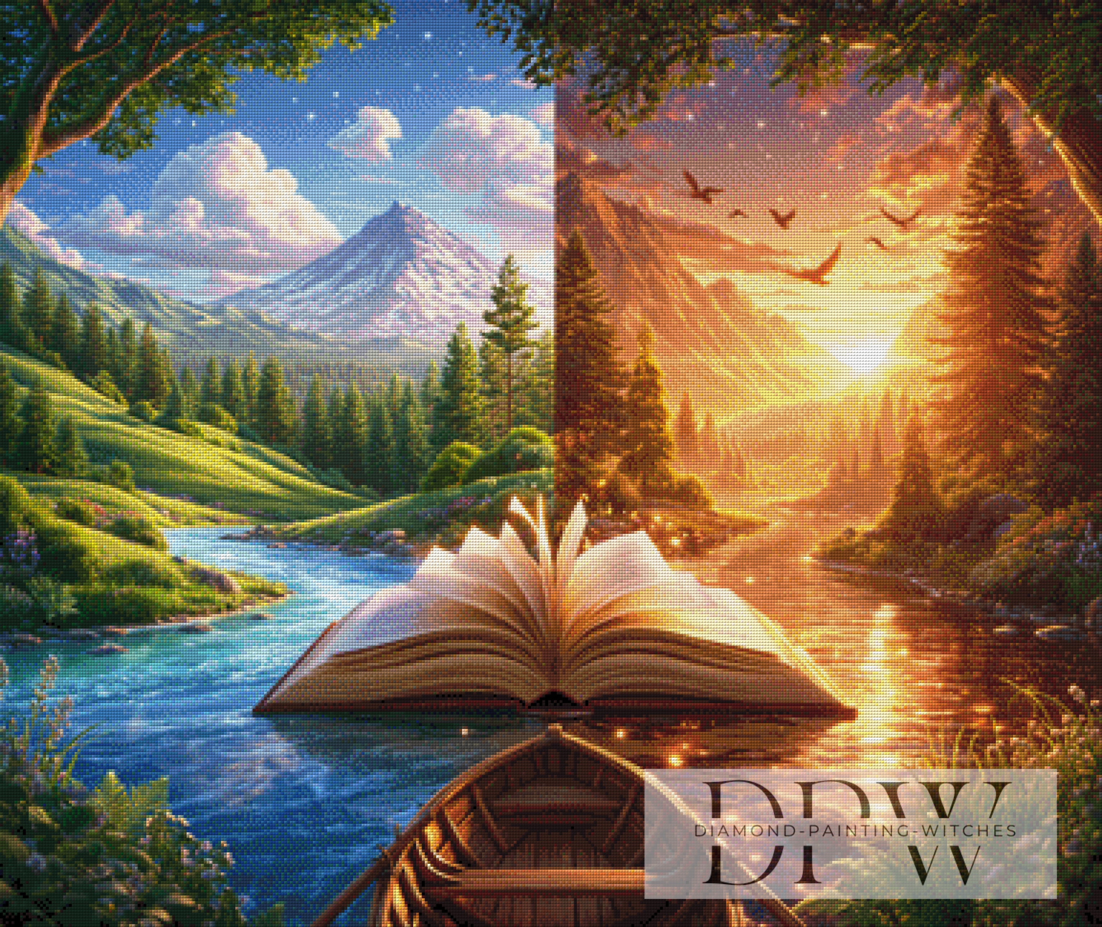 Das Buch der zwei Himmel by Lisa Morgan mit 300 Farben