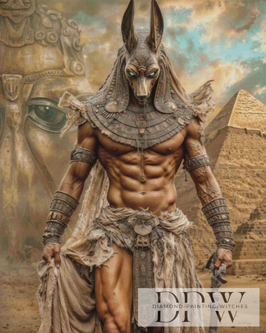Egyptian god by Pixxel Pics 80x100cm mit 115 Farben DPW-791
