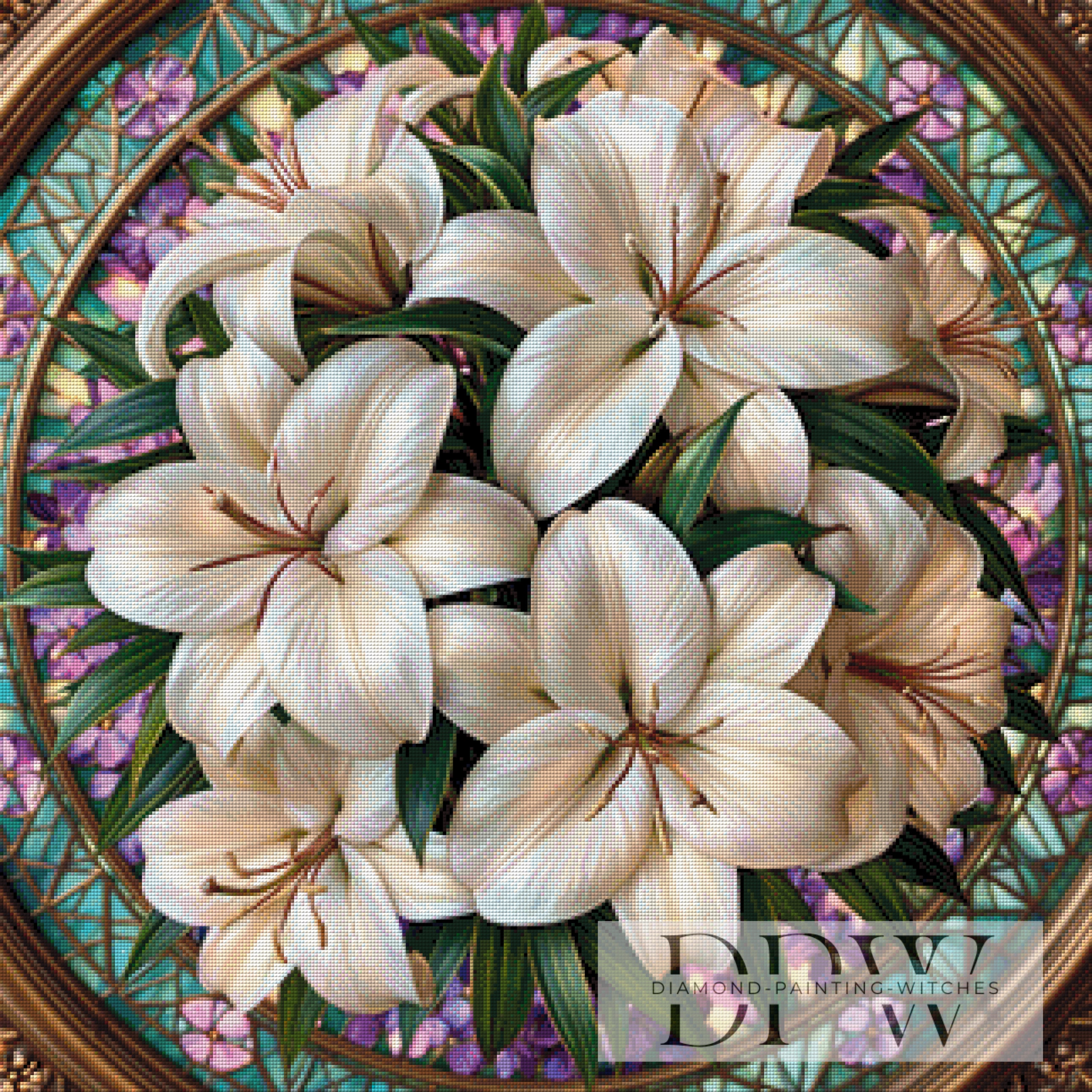 Lilienfenster by Lisa Morgan mit 270 Farben