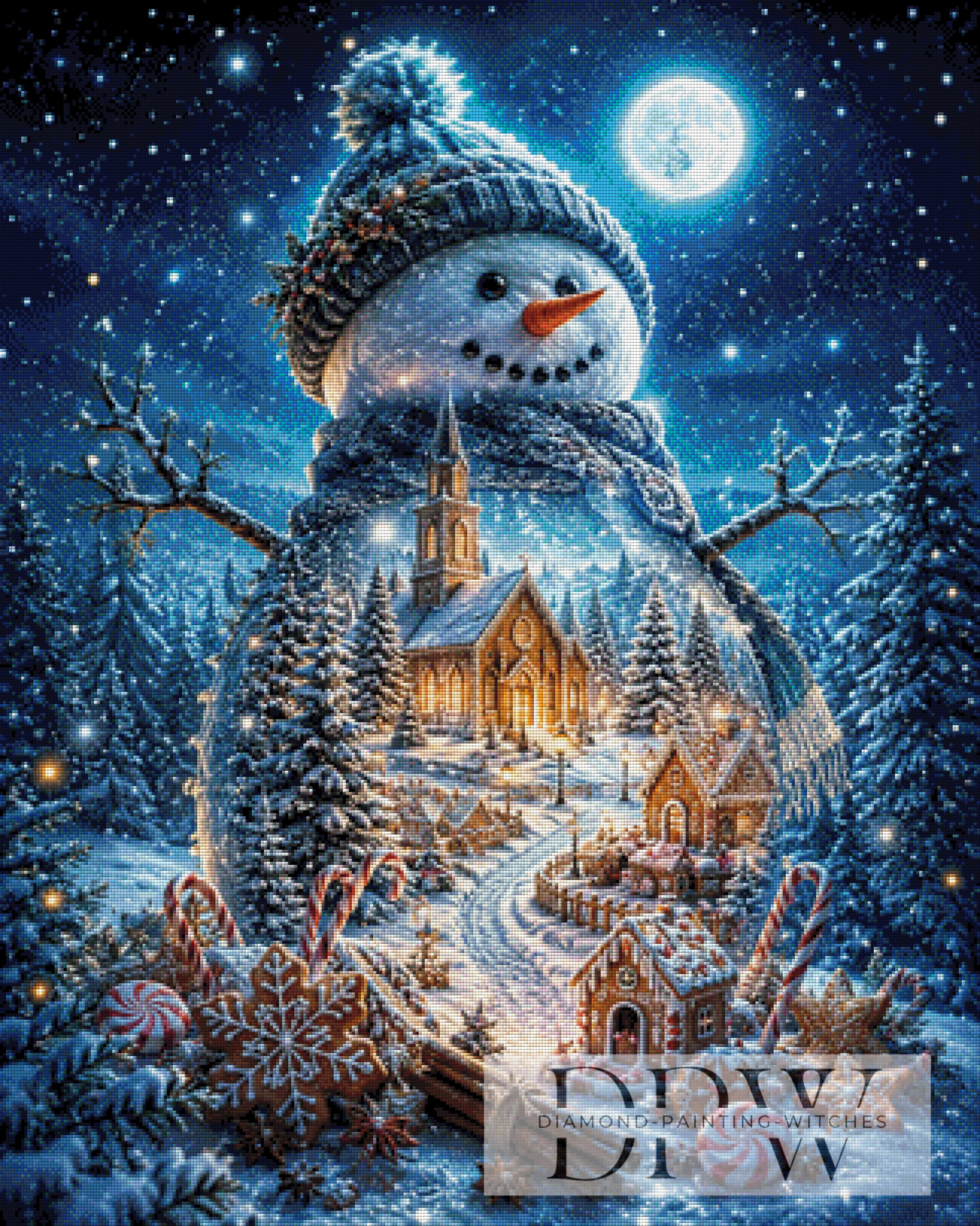 Mondlicht über dem Weihnachtswunder by Lisa Morgan mit 230 Farben