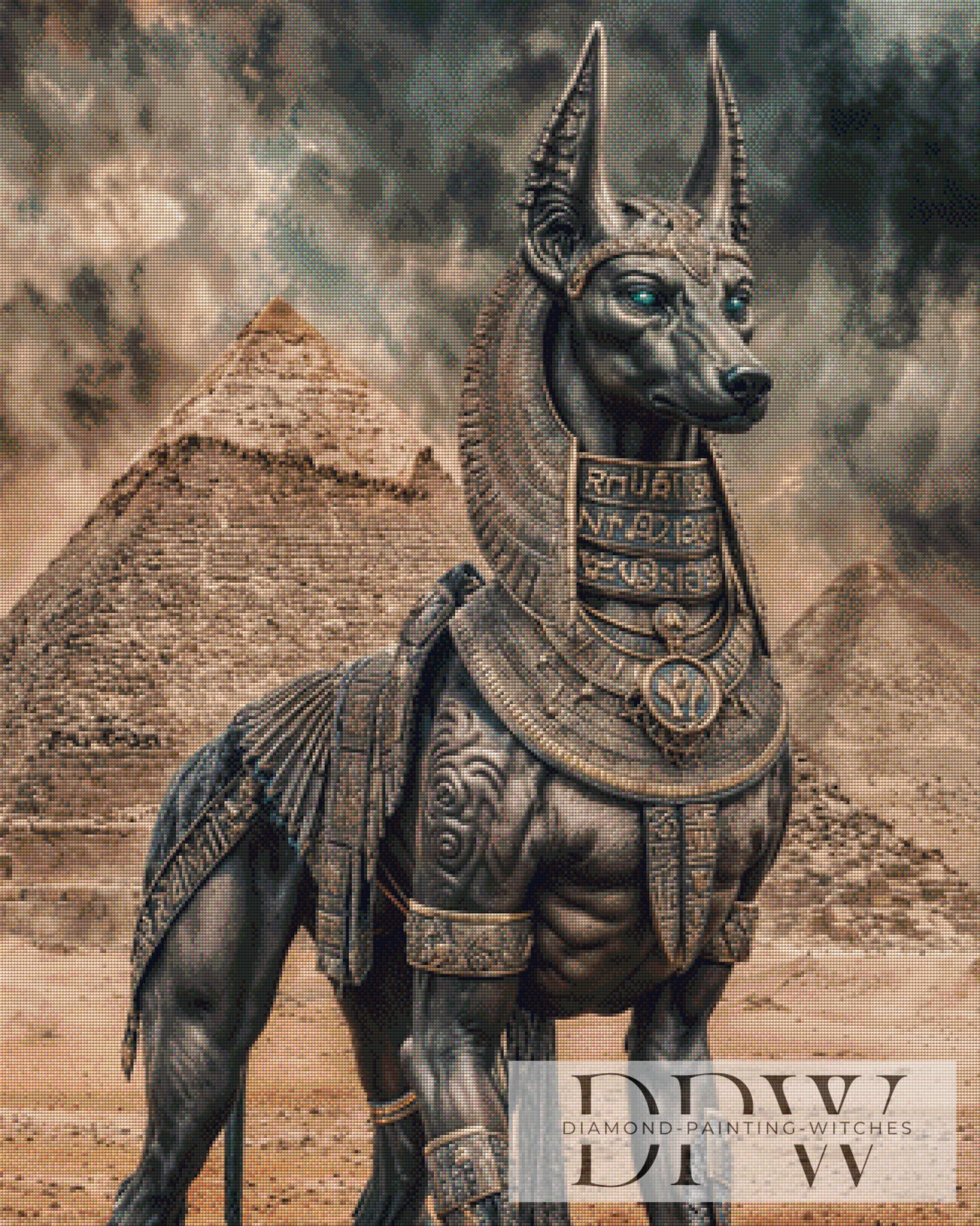 Guardian of the pyramids by Pixxel Pics 80x100cm mit 100 Farben DPW-792