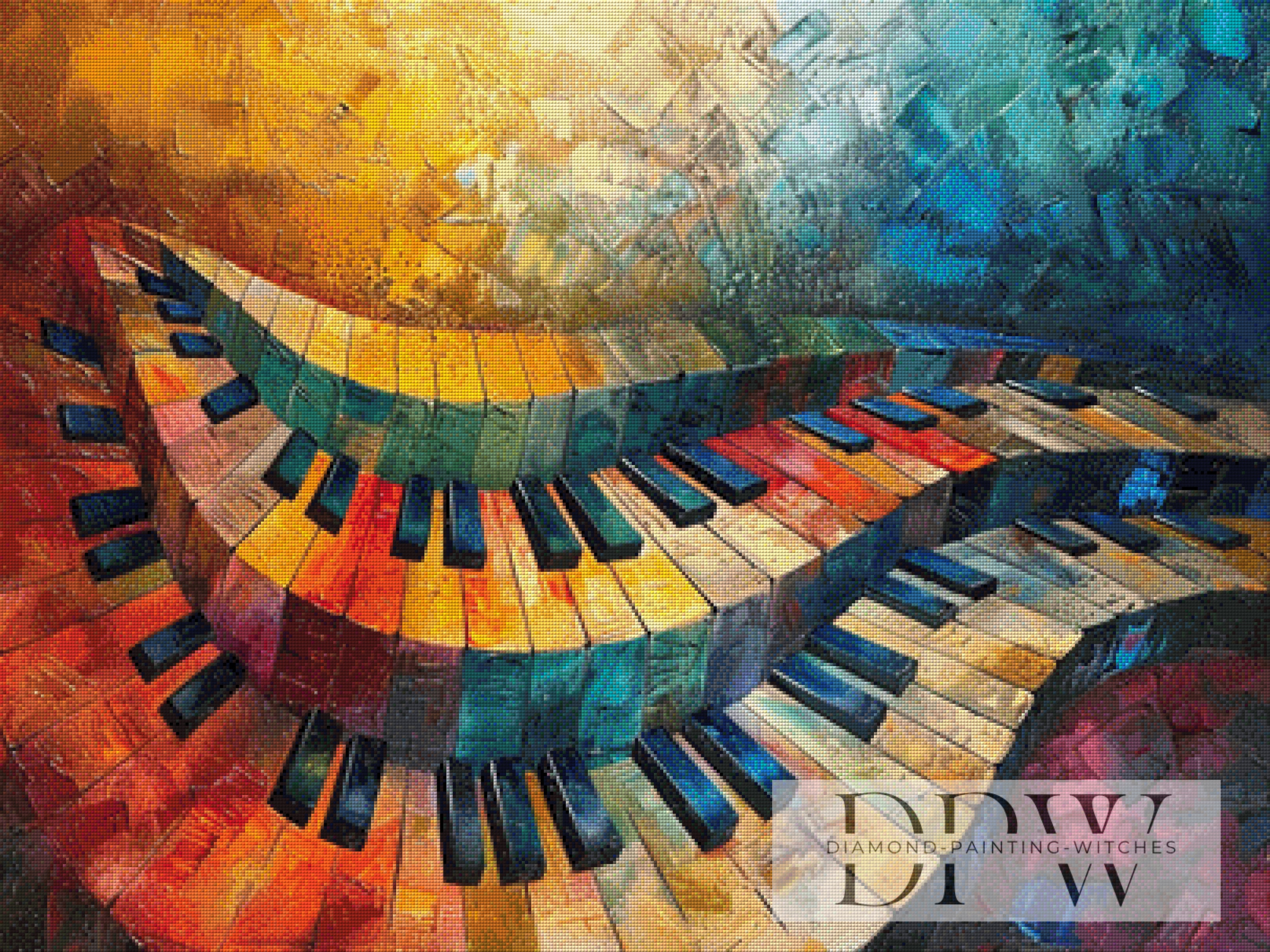 Abstract Piano by Pixxel Pics mit 310 Farben