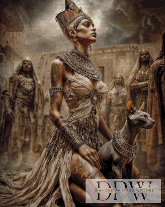 Godess of egypt by Pixxel Pics 80x100cm mit 90 Farben DPW-793