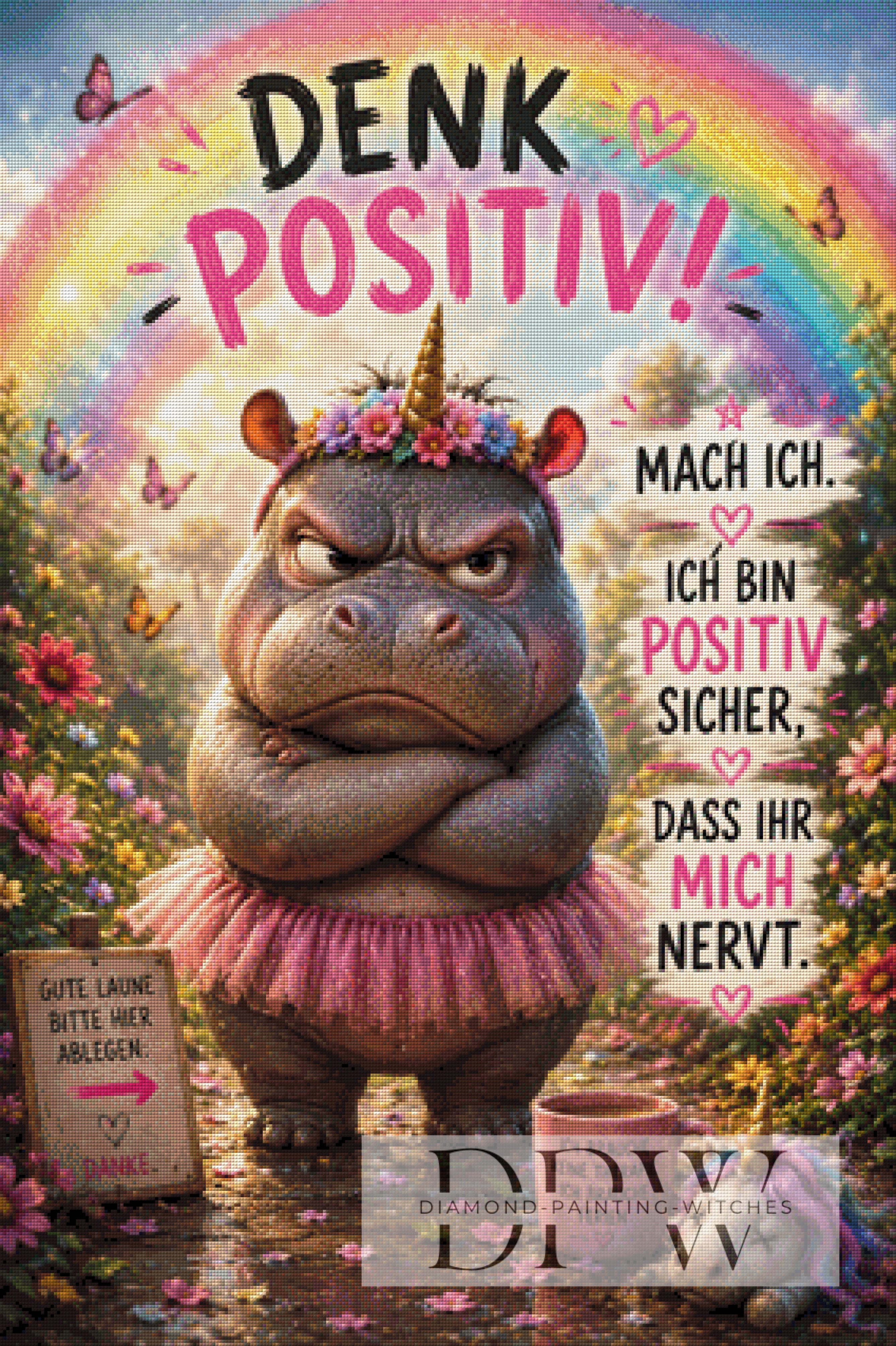 Denk Positiv by ellufija mit 320 Farben