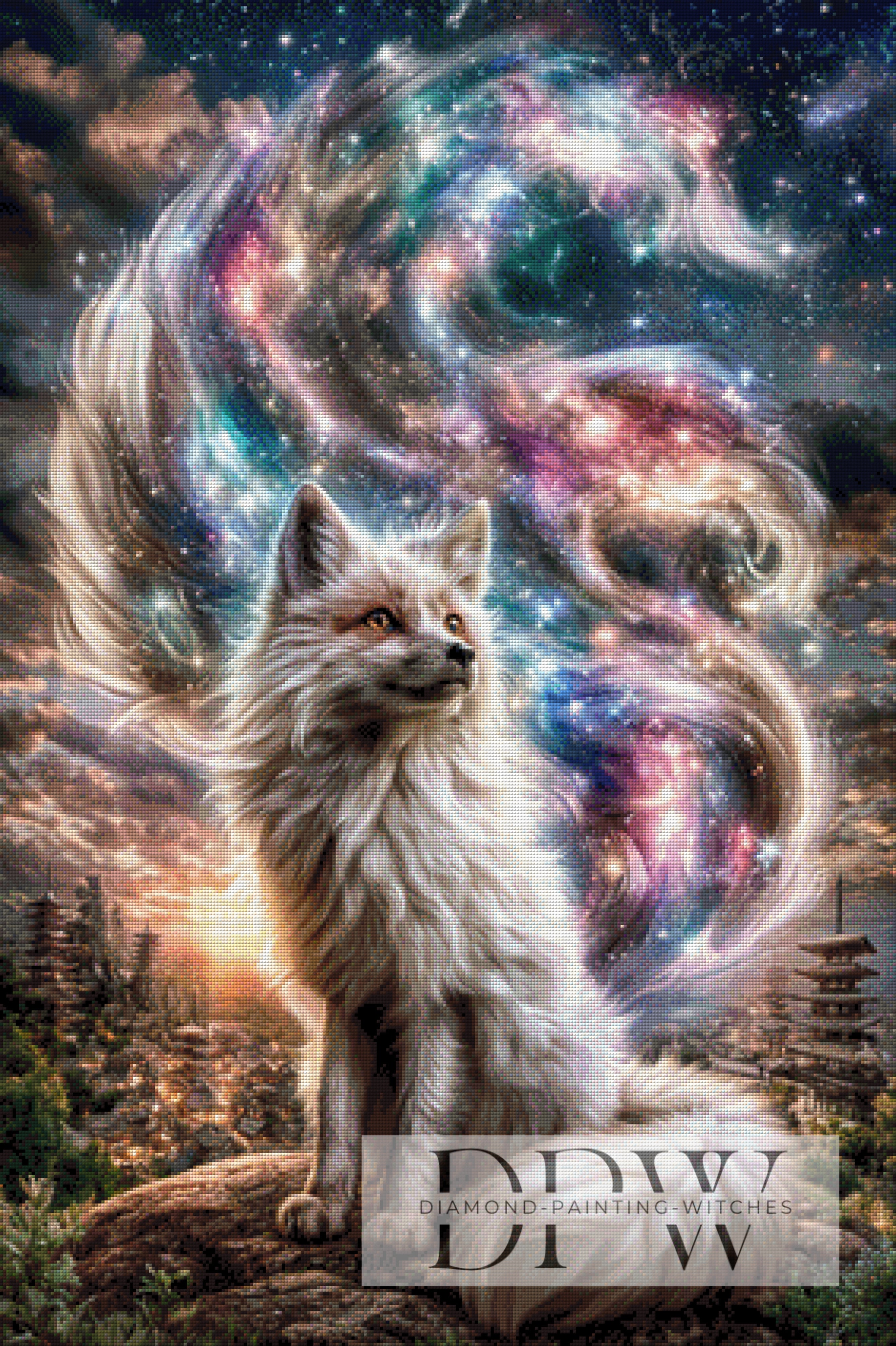 Galaxienfuchs by ellufija mit 250 Farben