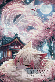 Traumkitsune by ellufija mit 170 Farben