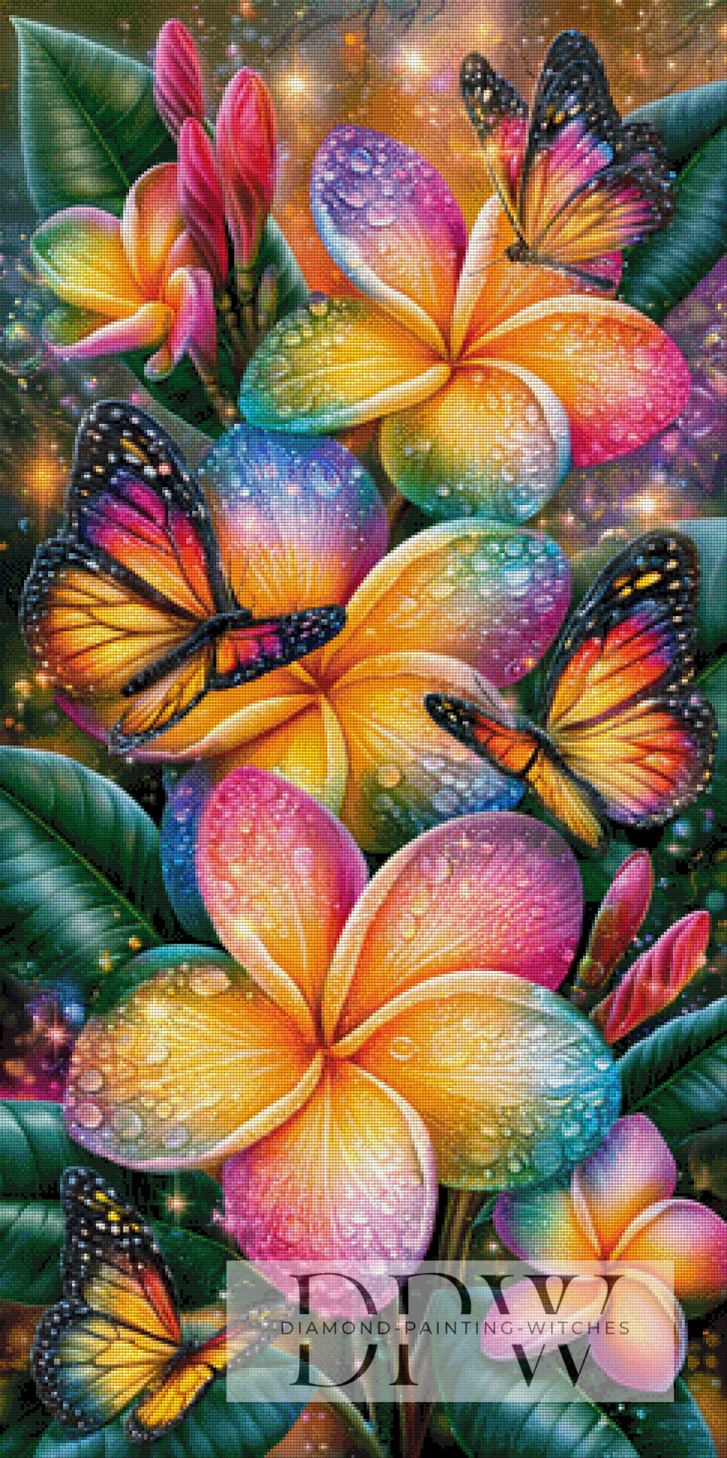 Leuchtende Tropenblüten by CreatiVart mit 370 Farben