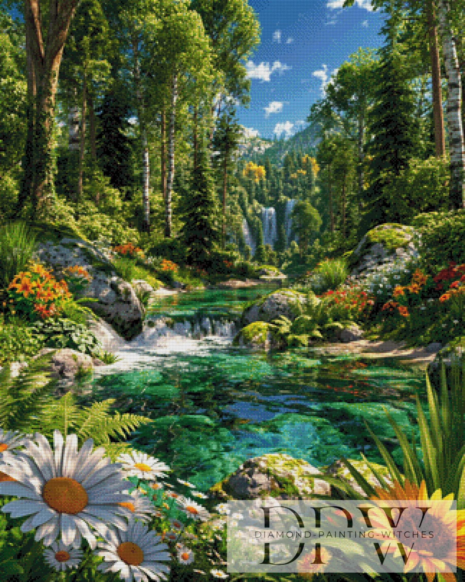 Waldfluss by CleoDora mit 270 Farben
