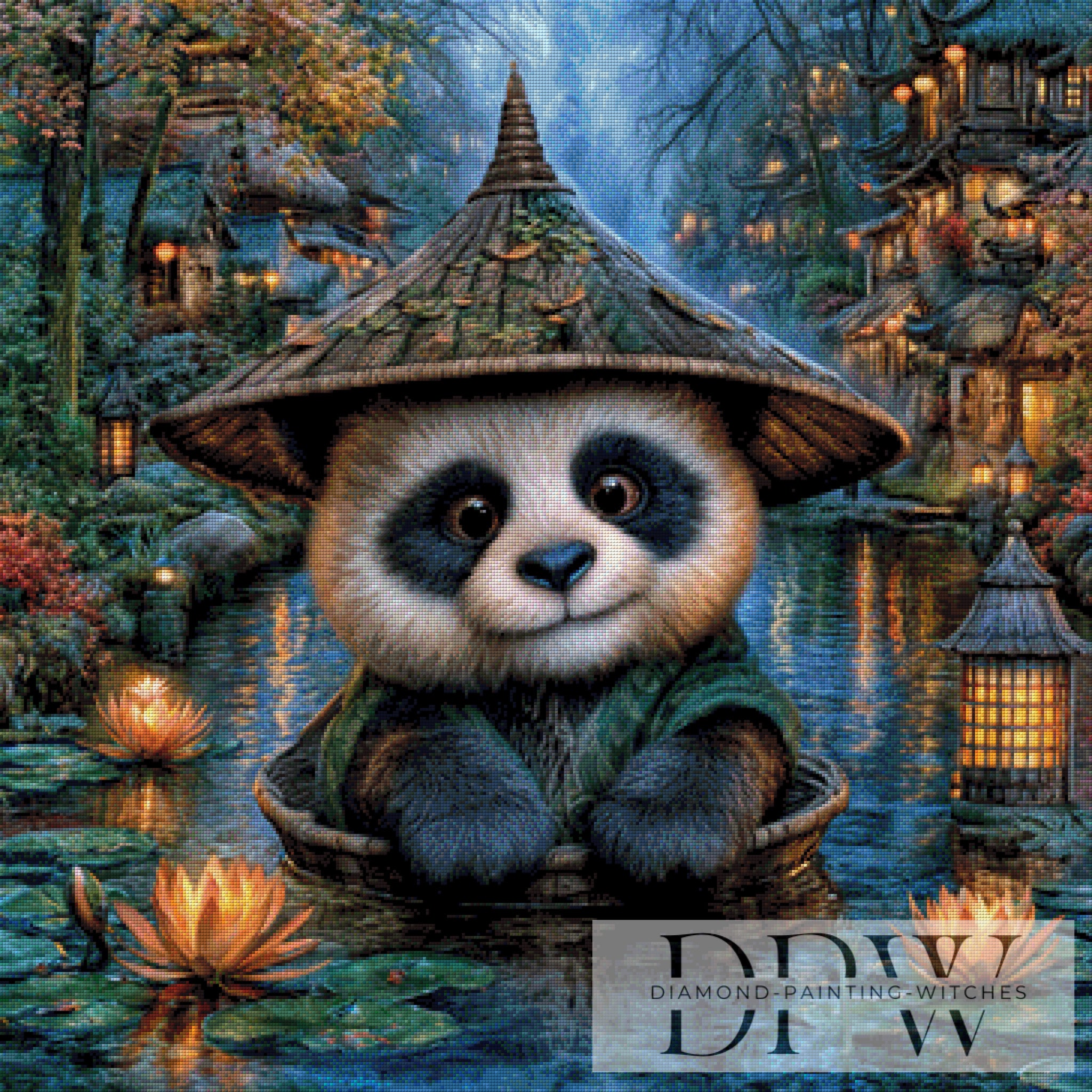 Hannes der kleine Pandabär by CreatiVart mit 240 Farben