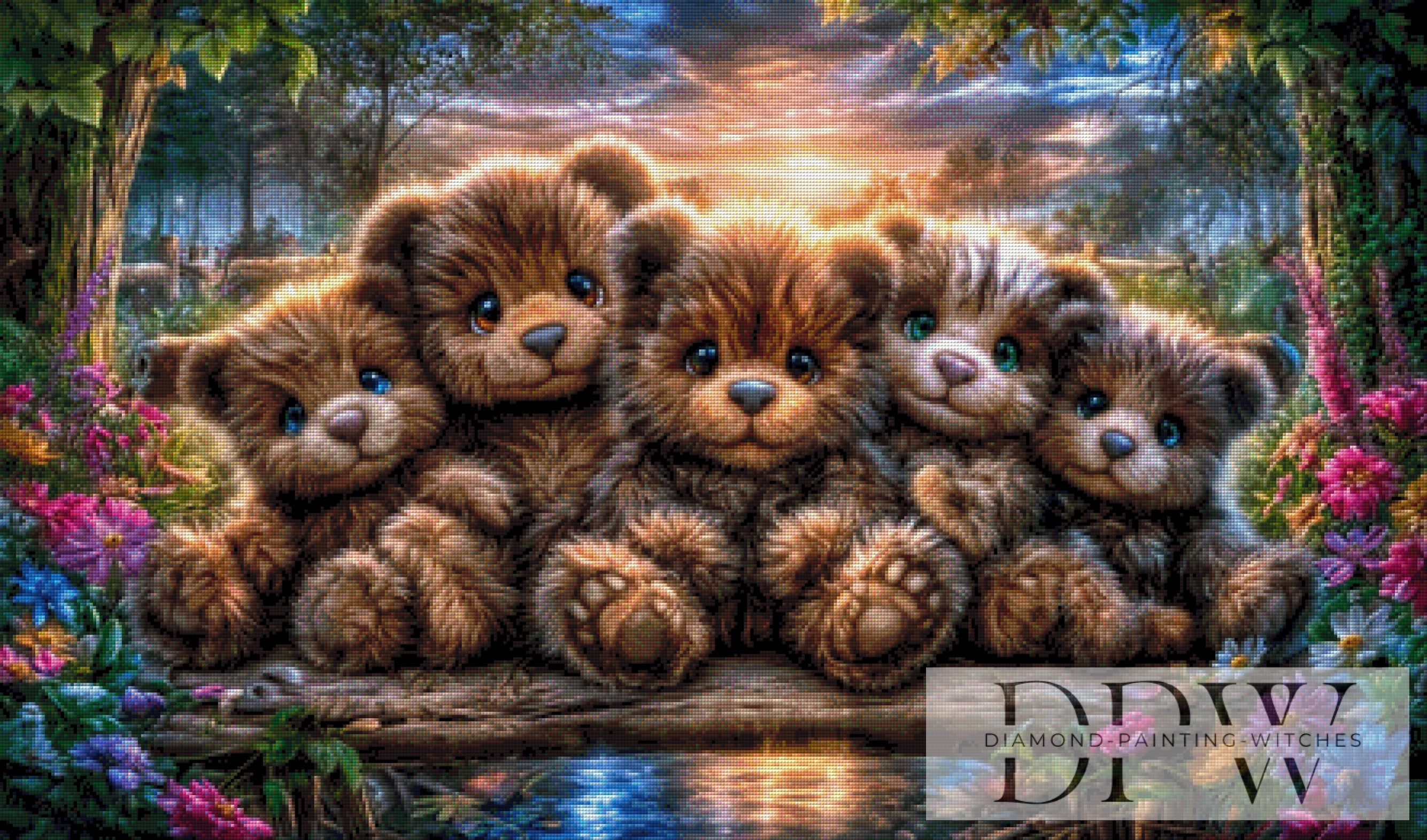 Teddytreffen I by ellufija mit 300 Farben
