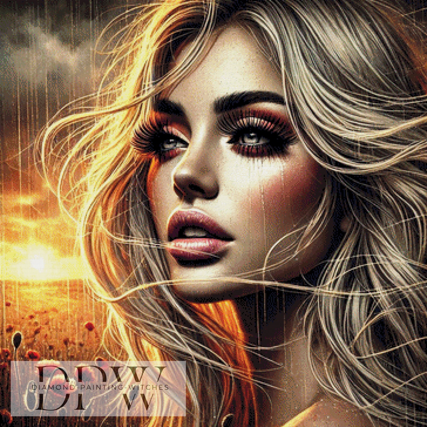 Mohna by CreatiVart, 90x90cm mit 195 Farben DPW-807