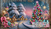 Buntes Weihnachtsdorf by Elly_A.I mit 370 Farben