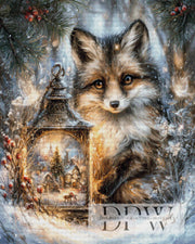 Fuchs im Wintermärchen by Elly_A.I mit 200 Farben