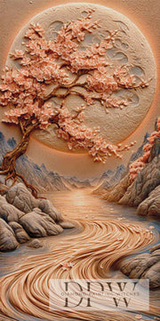 Der Mond der Kirschblüten by Elly_A.I. mit 140 Farben