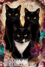 Vintage - Katzengeschwister by ellufija mit 270 Farben