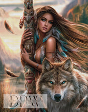 Hüterin des Silberwolfs by Elly_A.I. mit 200 Farben
