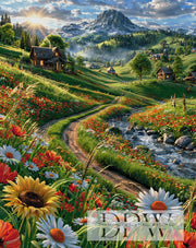 Blütenpfad ins Bergparadies by CleoDora mit 300 Farben