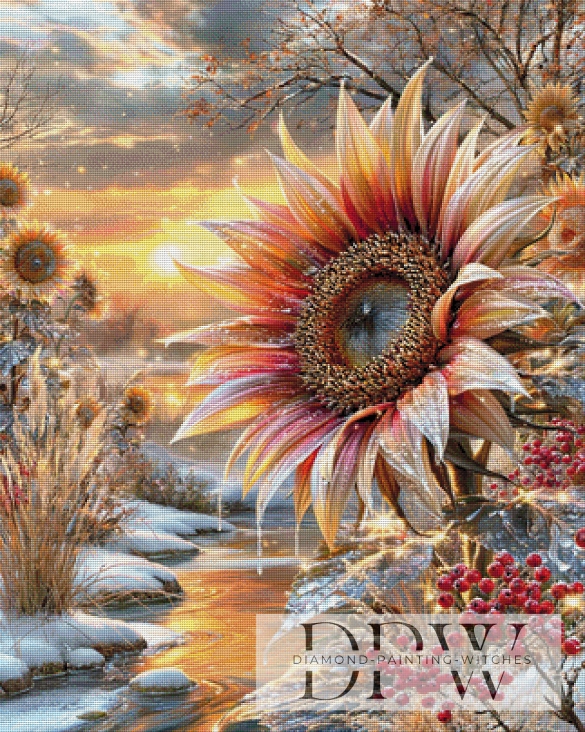 Wintersonnenblume by CleoDora mit 270 Farben