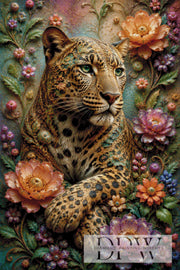 Leopard im Zaubergarten by Elly_A.I mit 260 Farben