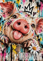 Graffiti Pig by Elly_A.I. mit 340 Farben