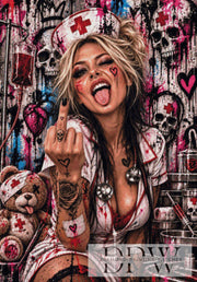 Graffiti Nurse by Elly_A.I. mit 222 Farben