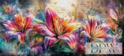 Vintage Lily Panels by ellufija mit 410 Farben