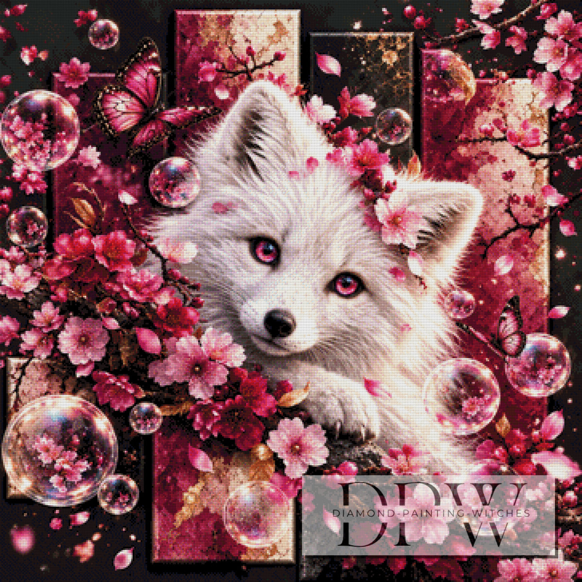 Panel Dreams - Weißer Fuchs 2 by theA.art mit 220 Farben
