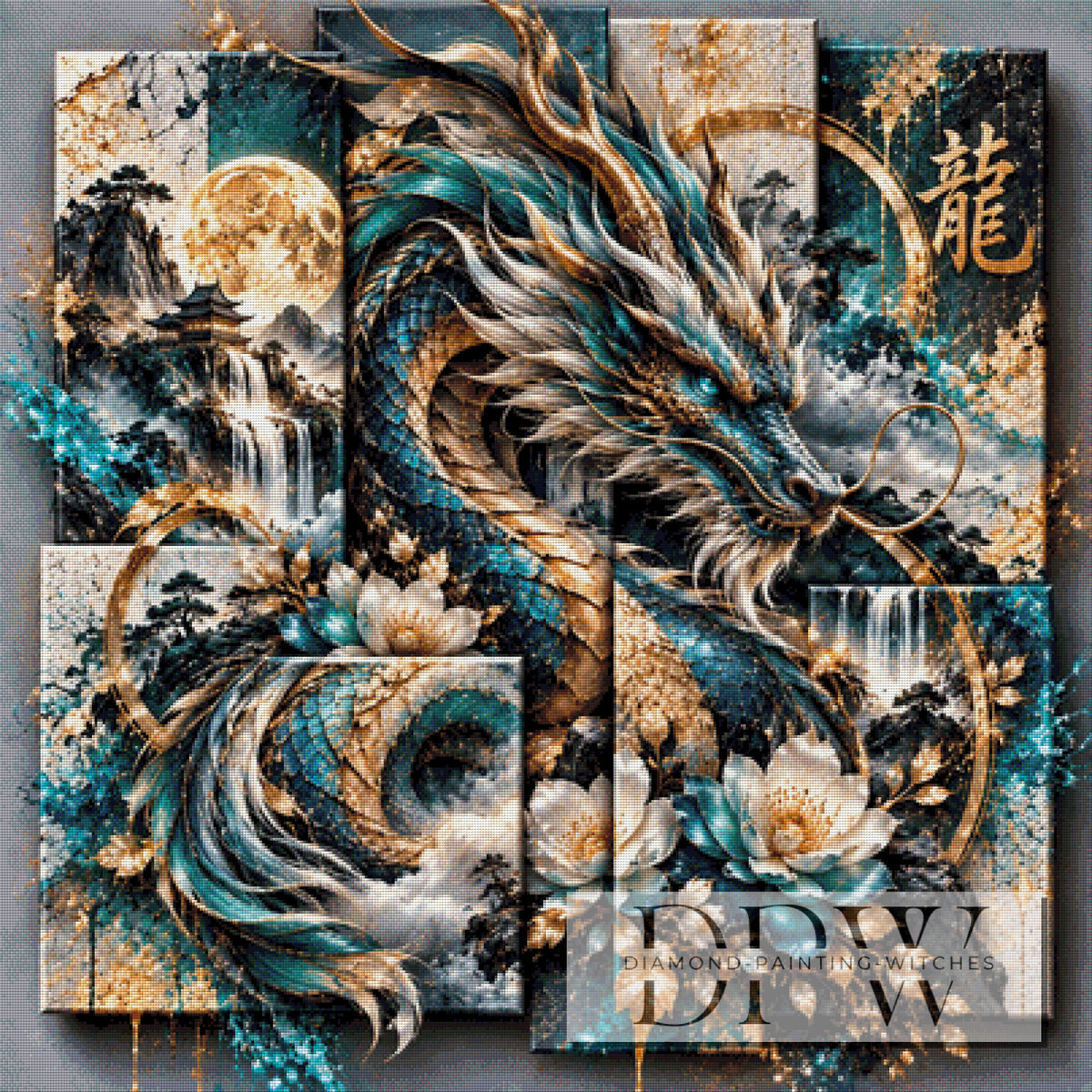 Panel Dreams - Drache by theA.art mit 220 Farben