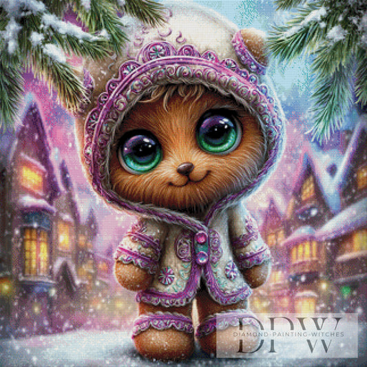 Warten auf Weihnachten by _Sweet_Loco_AI 80x80cm mit 300 Farben DWP-844