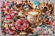 Panel Dreams - Kaffeezeit by theA.art mit 340 Farben