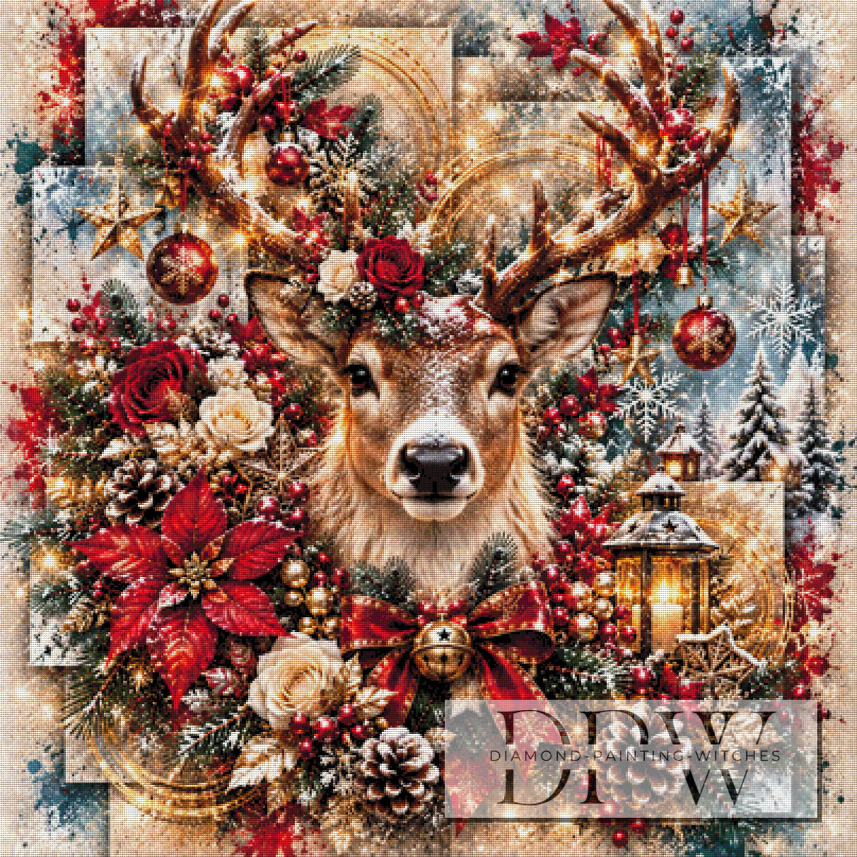 Panel Dreams - Rentier by theA.art mit 270 Farben