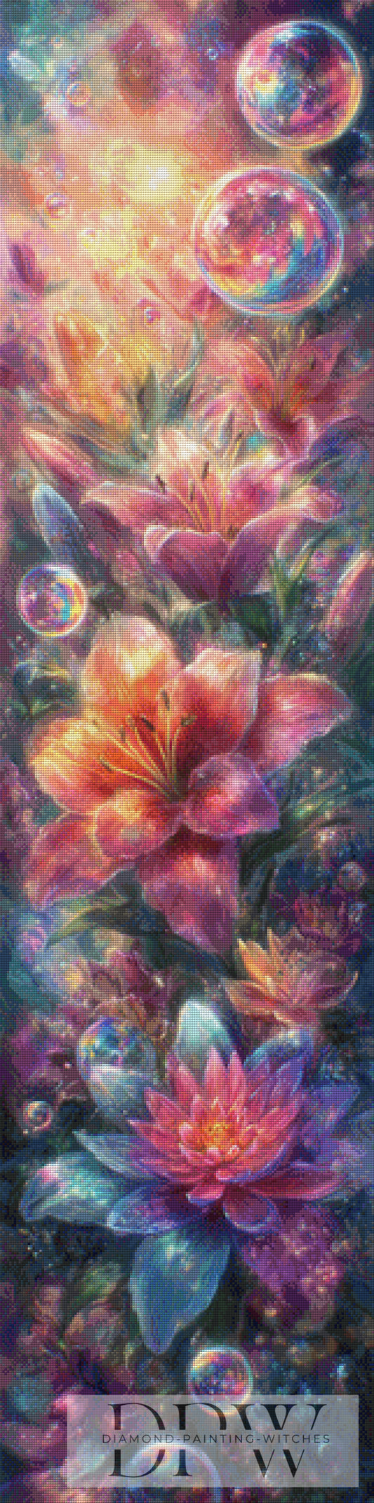Lily meets Dahlia by Pixxel Pics 40x160cm mit 280 Farben DPW-845