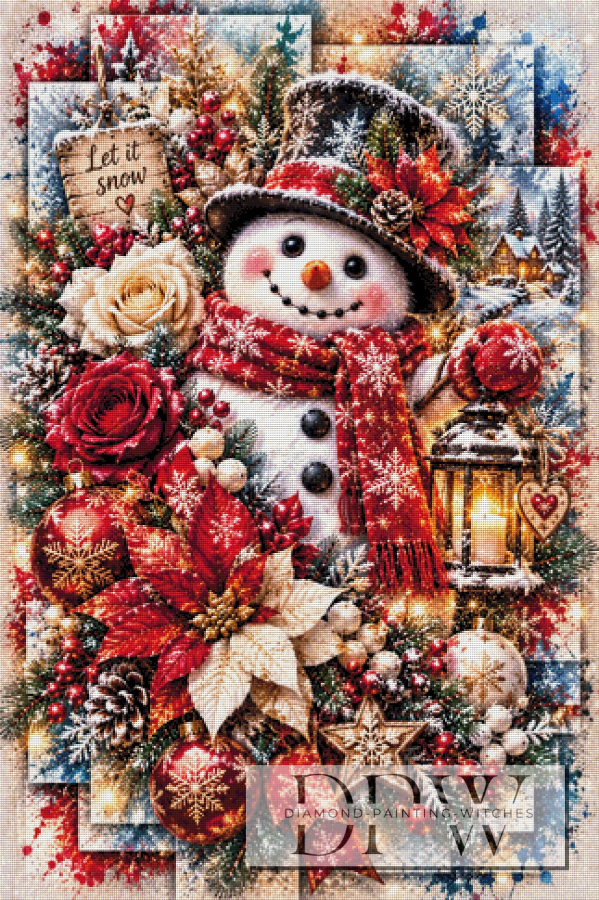 Panel Dreams - Schneemann by theA.art mit 315 Farben