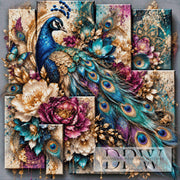 Panel Dreams - Pfau by theA.art mit 330 Farben
