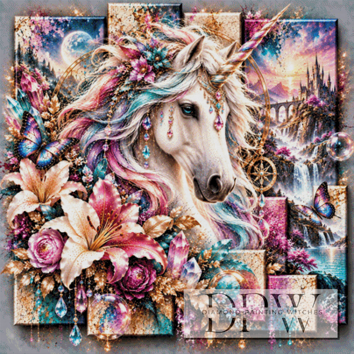 Panel Dreams - Einhorn by theA.art mit 350 Farben