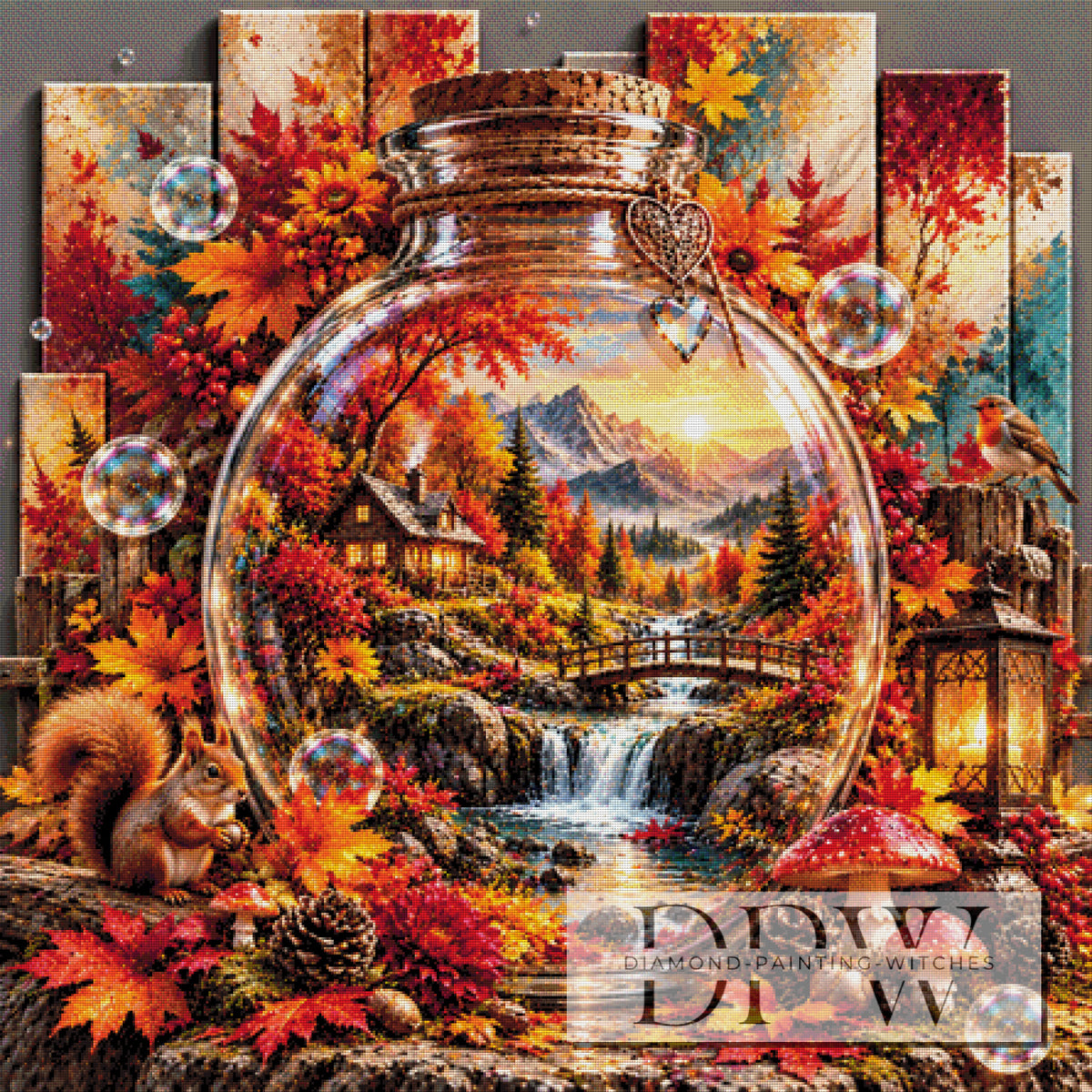 Panel Dreams - Herbstglas by theA.art mit 340 Farben