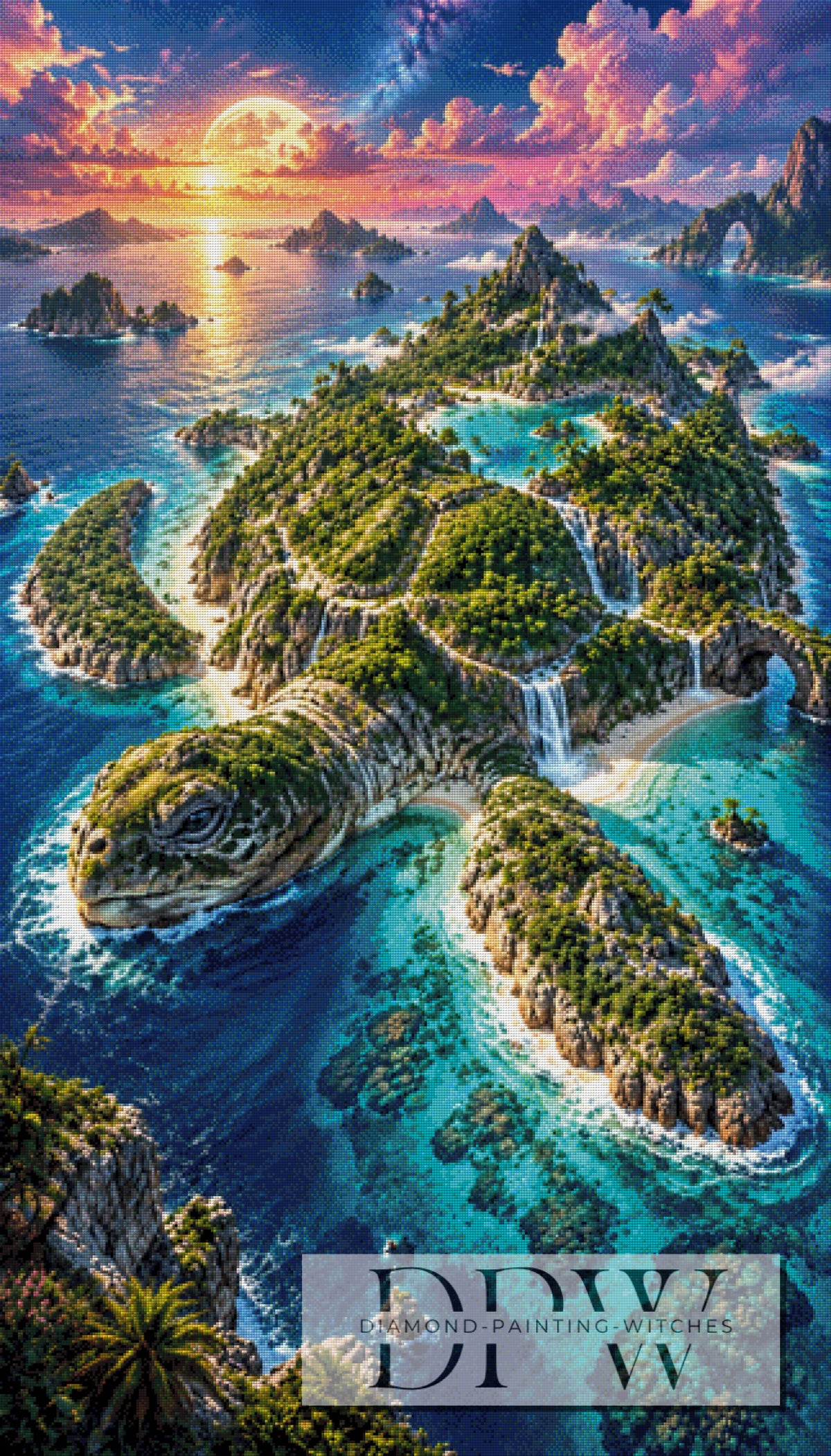 Insel der ewigen Schildkröte by Biggilee Art mit 320 Farben